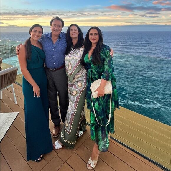 Italian silk green maxi dress - Picture 1 of 5